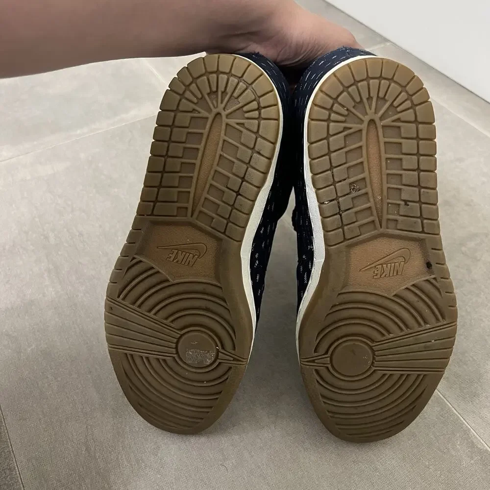 Nike Dunk Sky Hi Womens 10 Hidden Wedge Obsidian Gum Bottom Shoes 543258-400